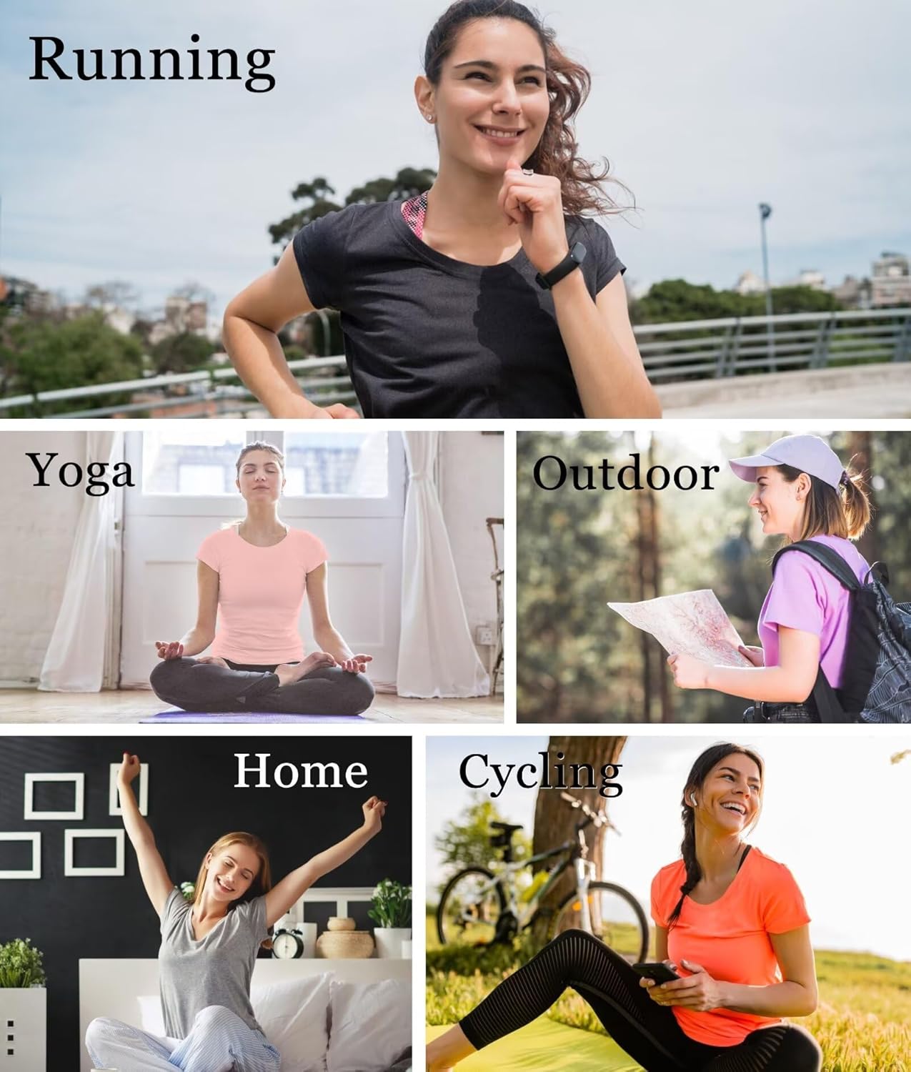 7 Pack Workout Tops for Women Short Sleeve Quick Dry Gym Running Athletic Shirts Lightweight Crew Neck Yoga T-Shirts