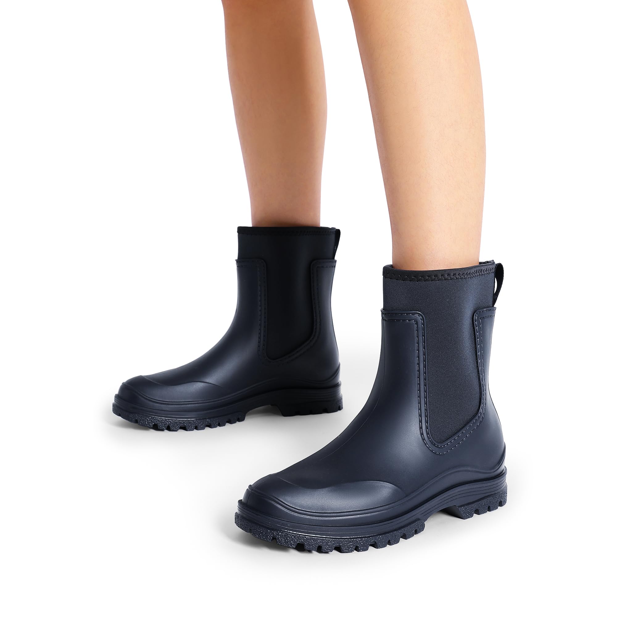 DREAM PAIRS Botas Agua Chelsea Mujer