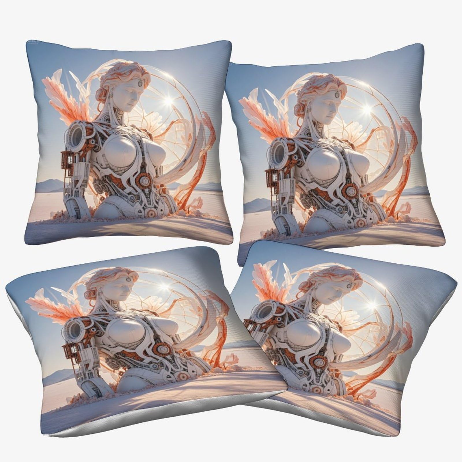 Taies d'oreiller pour canapé chambre et voiture confort textile carré 40x40