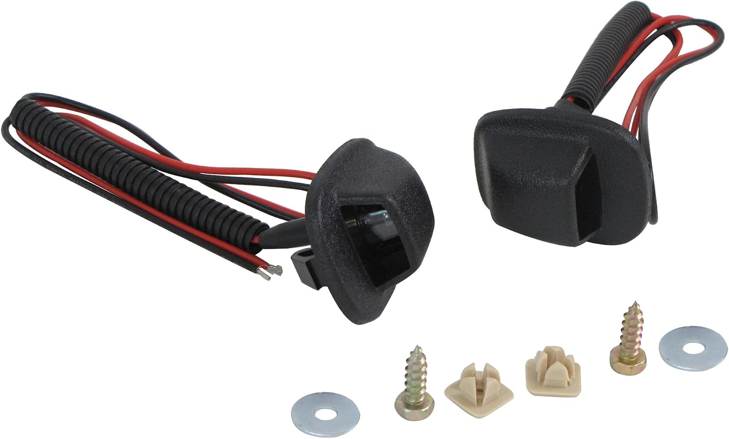 For 98-04 FRONTIER REAR STEP BUMPER LICENSE LIGHT KIT (WITH LENS , BULB & CABLE , SCREWS)