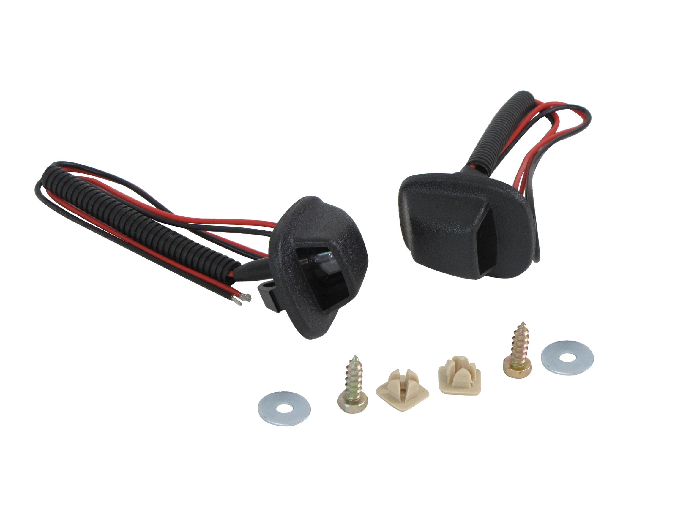 For 98-04 FRONTIER REAR STEP BUMPER LICENSE LIGHT KIT (WITH LENS , BULB & CABLE , SCREWS)