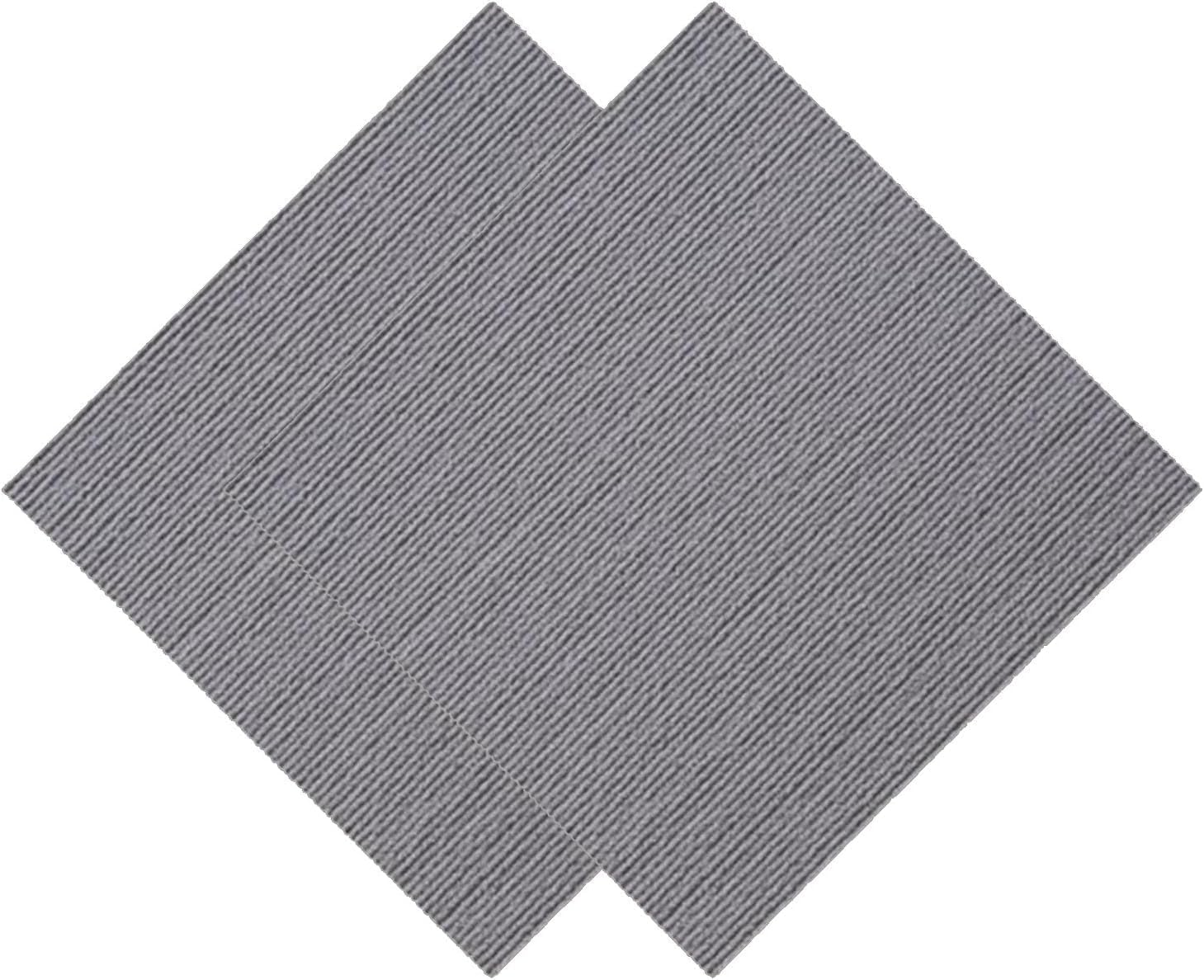 Home Carpet Tiles 10 Pcs 20X20 Inch Self Adhesive Carpet Tiles,Noise Reducing,Non-Slip,Reusable,Pets Mat(Light Grey)