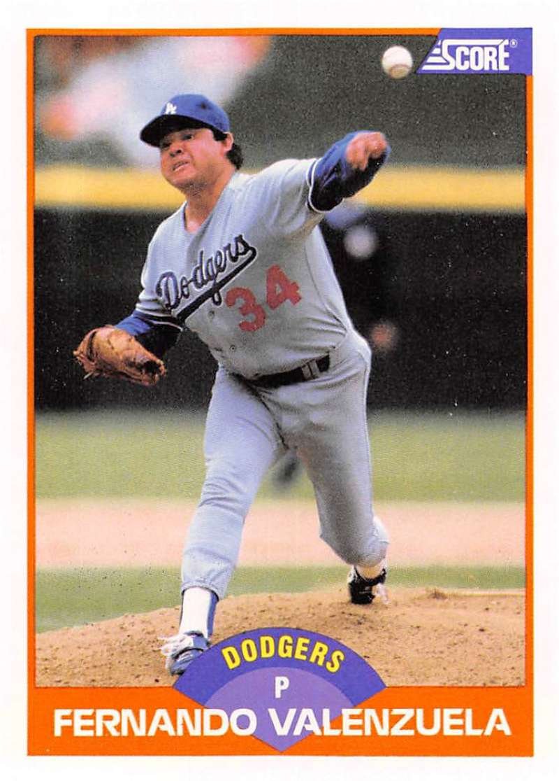 Amazon.com: 1989 Score Baseball #437 Fernando Valenzuela Los