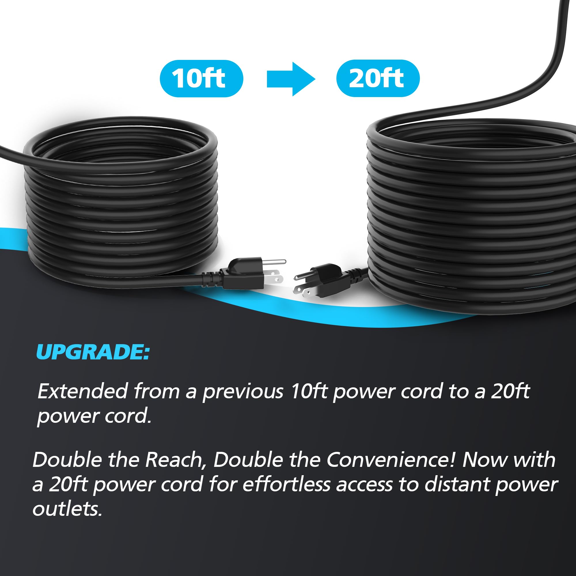 BOMGIE 1/3 HP Automatic Submersible Water Pump, 2250GPH Sump Pump Portable Electric Utility Pump Removal for Pool Draining Basement Hot Tubs Garden Pool Cover Pond with 20ft Power Cord