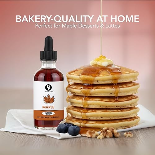 Miniatura 7 de Dolce Flav Extracto de arce  2 onzas soluble en agua multiusos saborizante ideal para productos horneados, bebidas, café, postres y helados, regalo