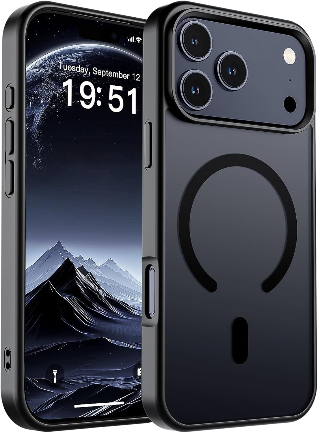 【SKYLRK】iPhone 17 Pro ケース Bump（ブラック） Sounce iPhone 17 Pro Max Matte Black Case Cover with Shockproof