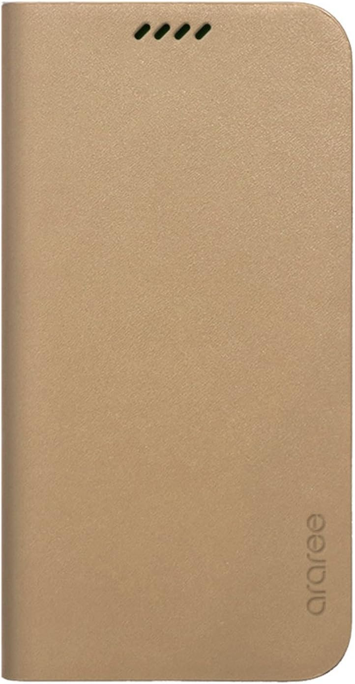ARAREE Galaxy S6 Case, [Slim Diary] Premium Genuine Leather Wallet Case Flip Cover with Credit Card ID Holder for Samsung (NATURAL BEIGE)