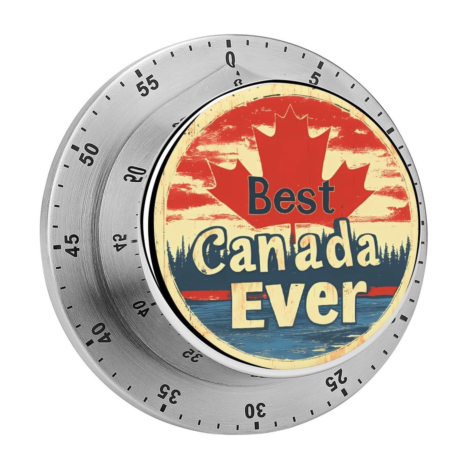 Best Canada Ever Funny Timer 60 Minute Countdown Timer Mechanical Time Management Tool for Kitchen Work