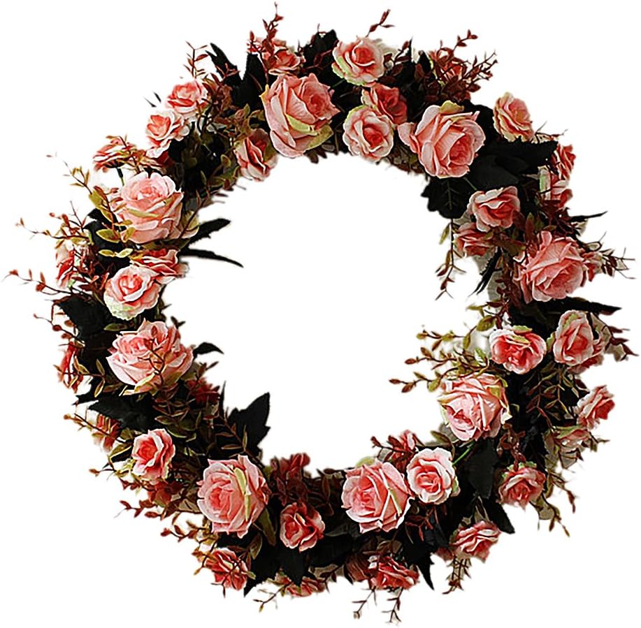 Hooami ホーアムアイ 花輪 上質な 造花 結婚式 店舗 玄関 リース Sale 74 Off ピンク系 フラワーギフト 飾り 45cm 壁掛け 庭園
