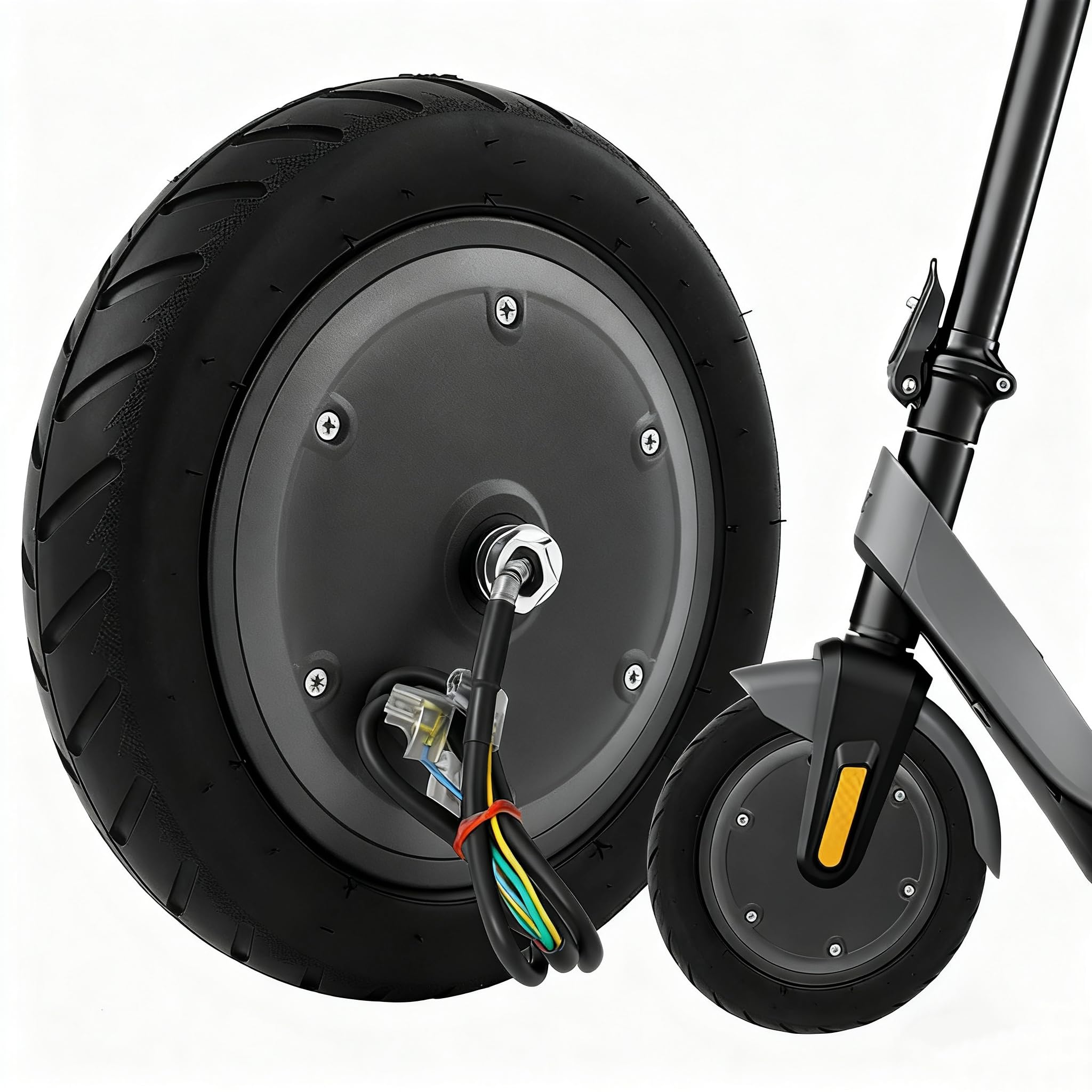 Neumáticos para scooter eléctrico de 8,26 pulgadas, 350 W, 36 V, ruedas de repuesto, neumáticos de goma maciza, motor sin escobillas para Xiaomi M365/M365 Pro, ruedas de repuesto para scooter de hasta