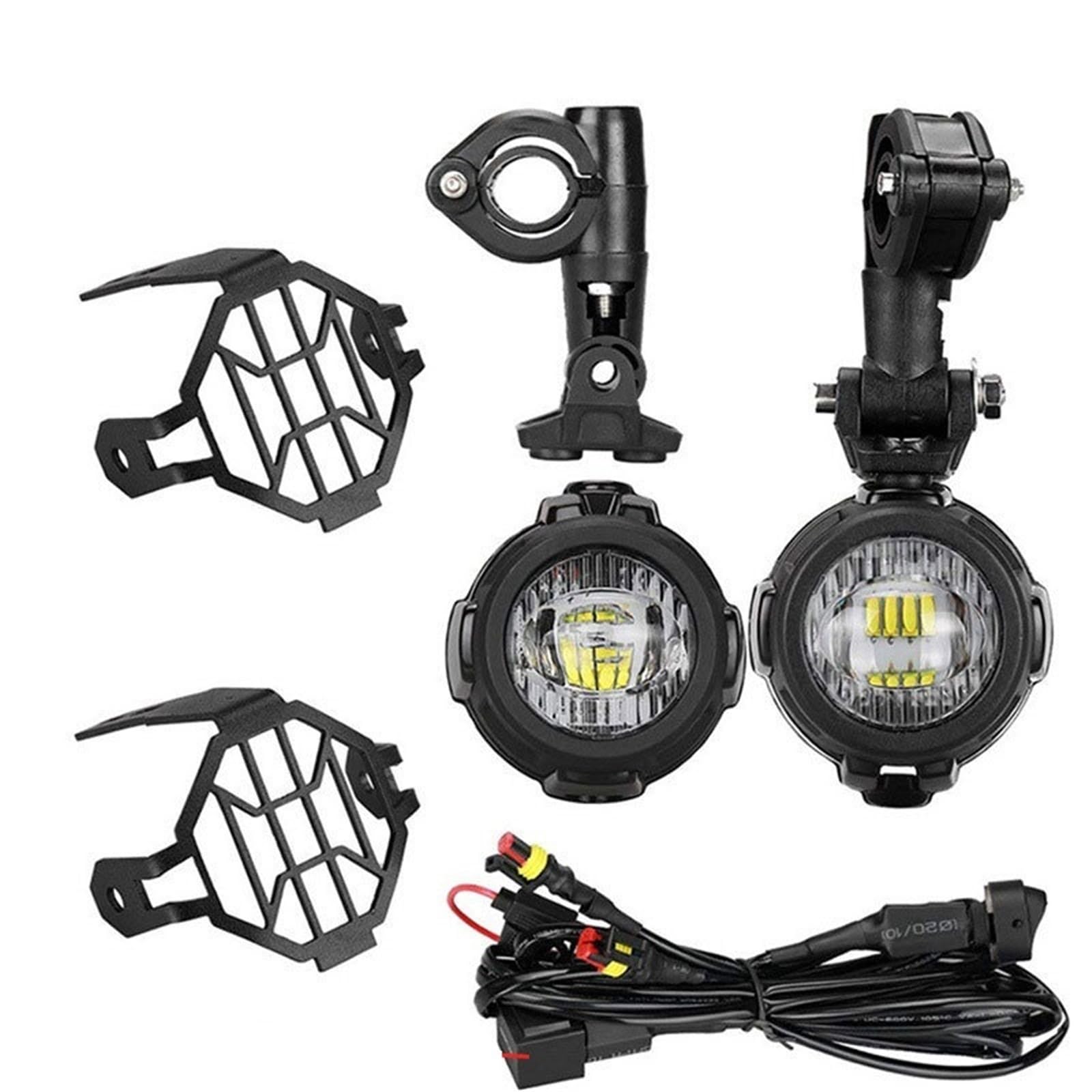 Reflektor Przedni reflektor 2 szt. Światła dodatkowe do jazdy motocyklem lampa przeciwmgielna przedni reflektor reflektor światła przeciwmgielne LED 4000 lm 12 V 100 W(A set)