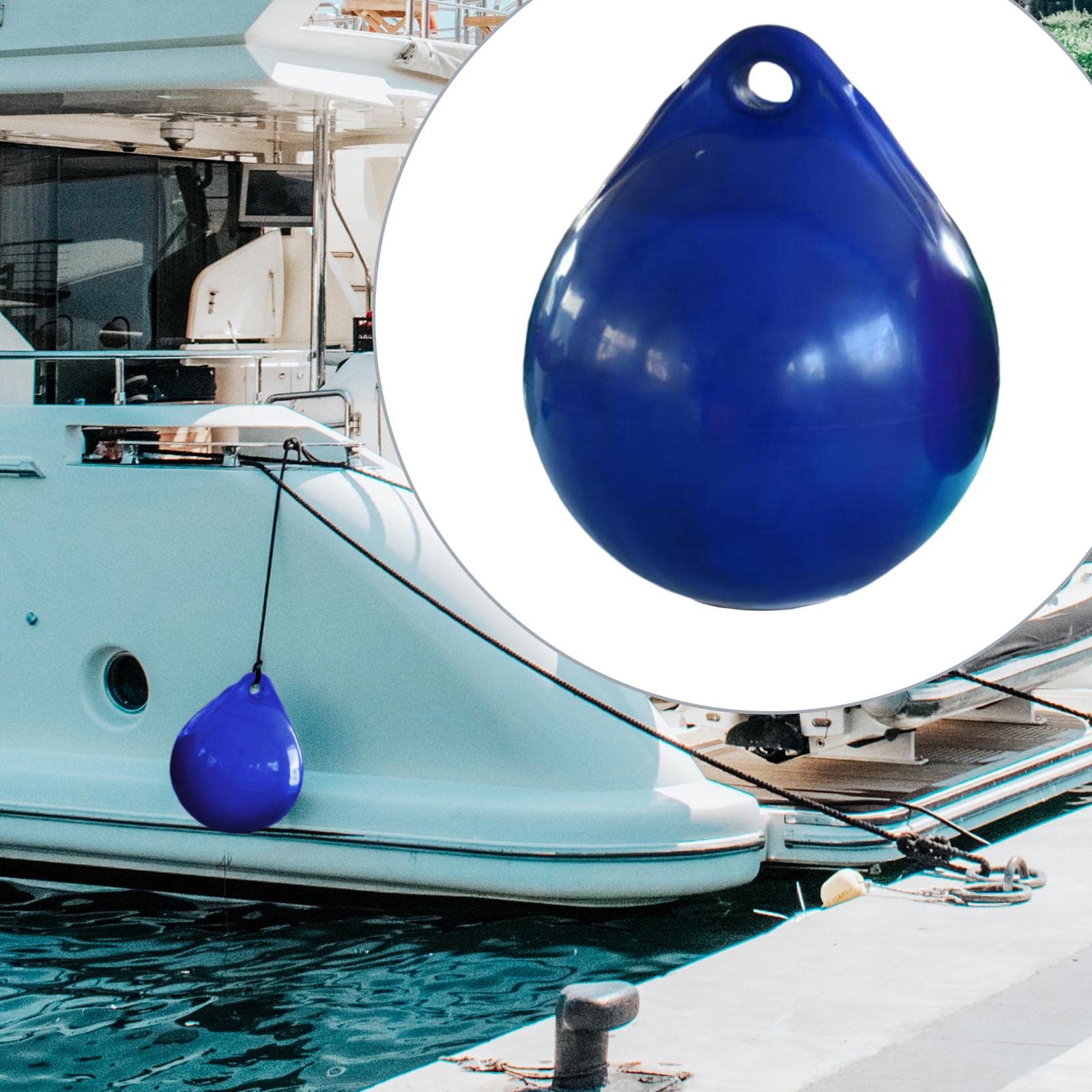 Boue De Protection Pour Quai Gonflable – Pare-chocs Pour Bateau, Yacht, Voilier – En PVC Résistant – Diamètre Environ 25 Cm