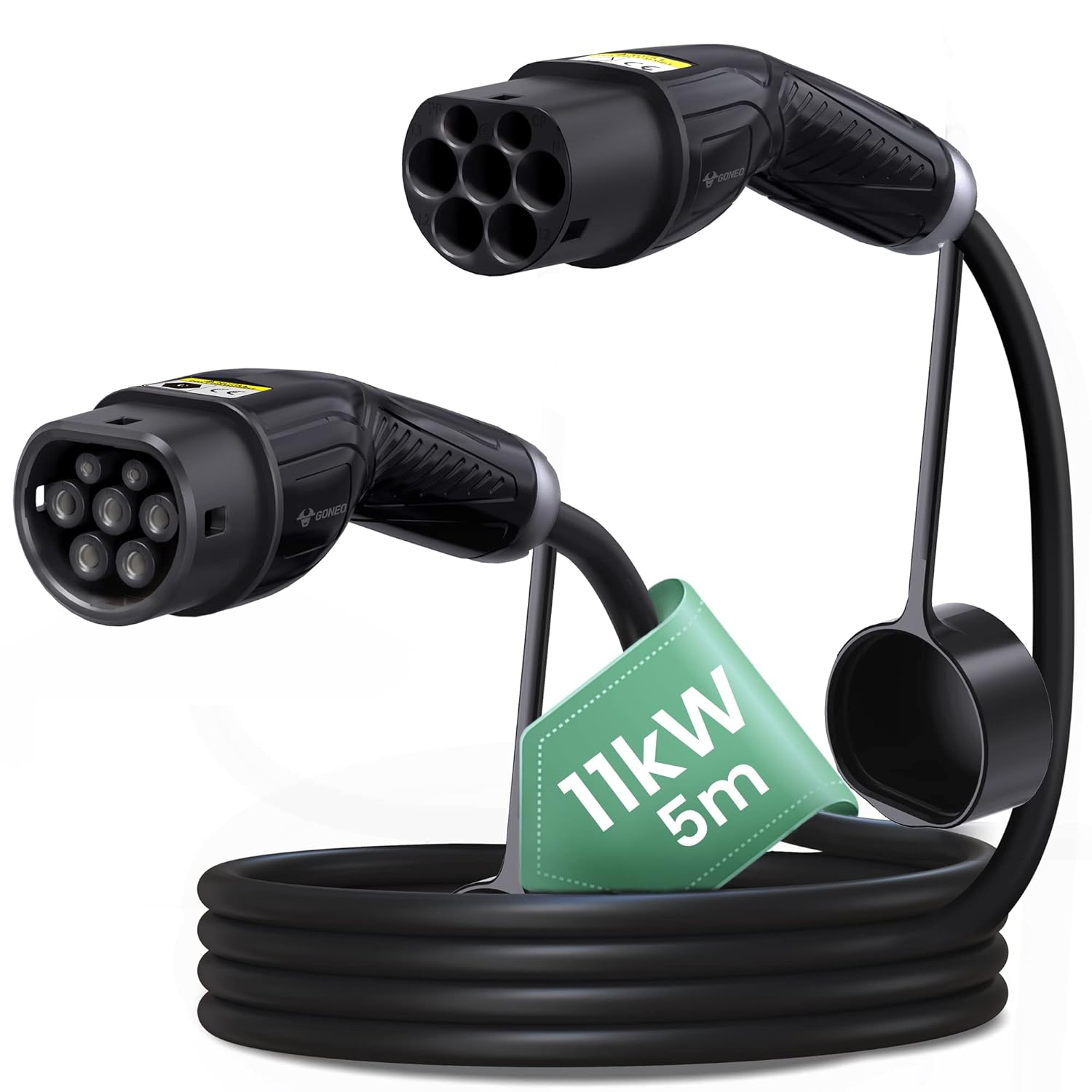 GONEO EV Charging Cable 11KW 16A 5M, Type 2 to Type 2, Car Charging