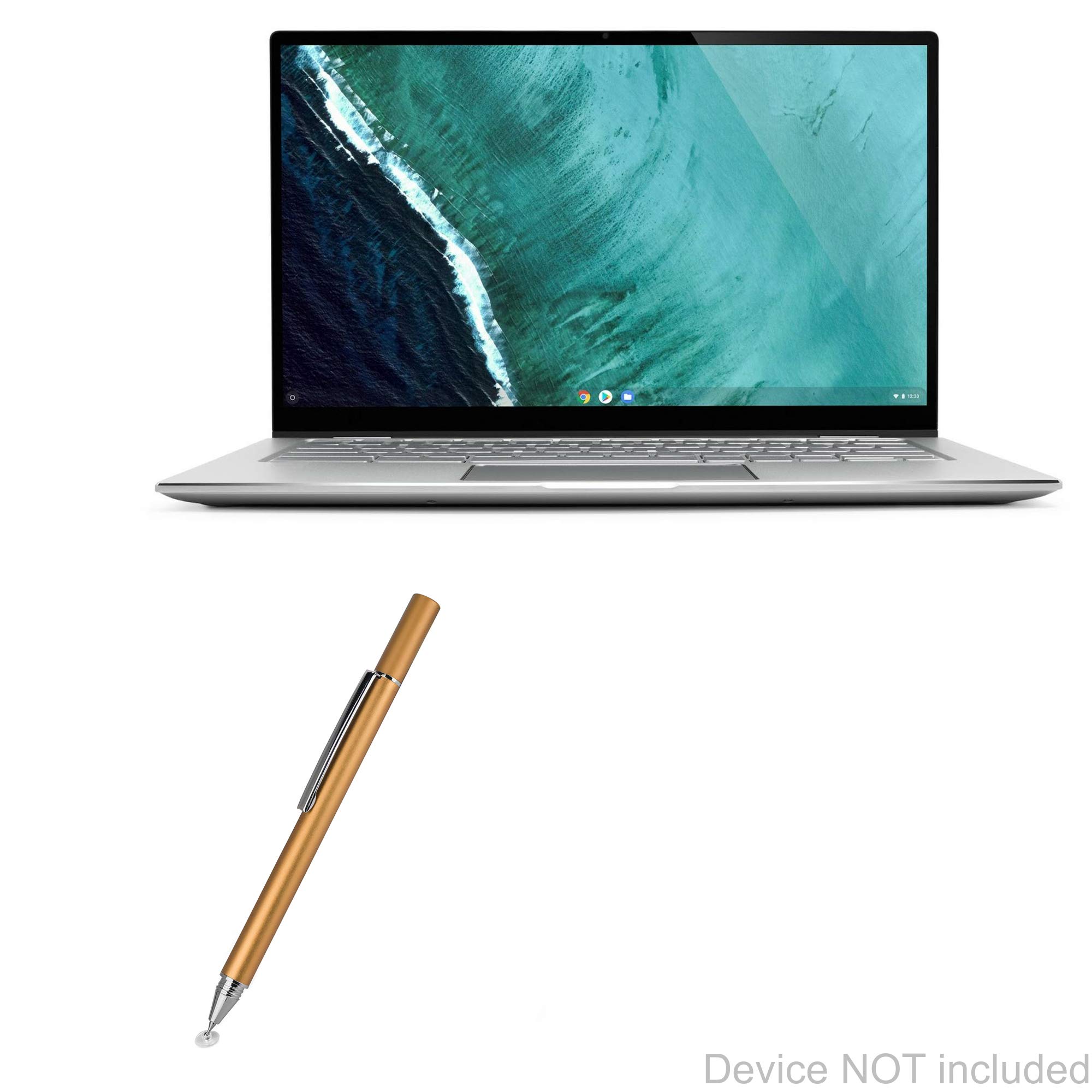 BoxWave Stylus Pen Compatible with ASUS Chromebook Flip C434 - FineTouch Capacitive Stylus, Super Precise Stylus Pen for ASUS Chromebook Flip C434 - Champagne Gold