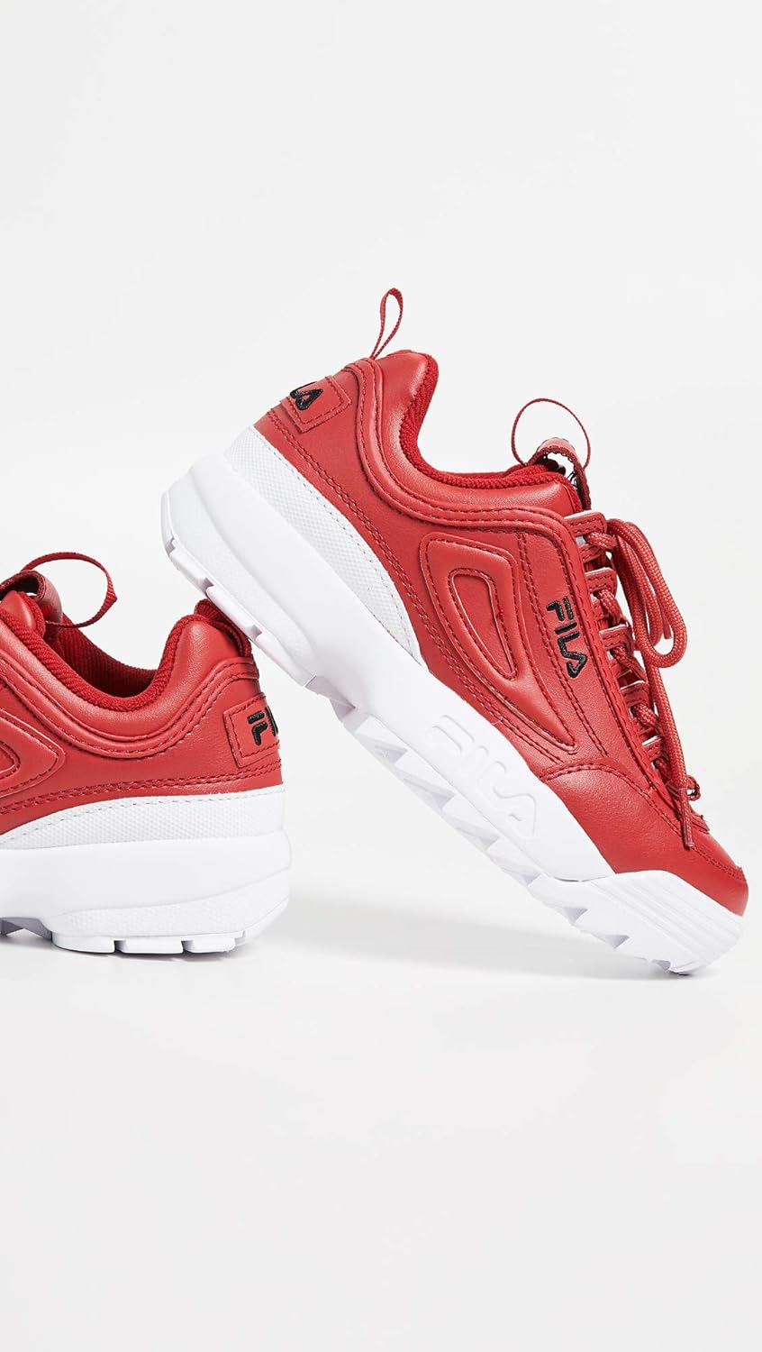 Fila Disruptor II Premium Fashion Sneaker Fila Red/Black/White 9 B (M)