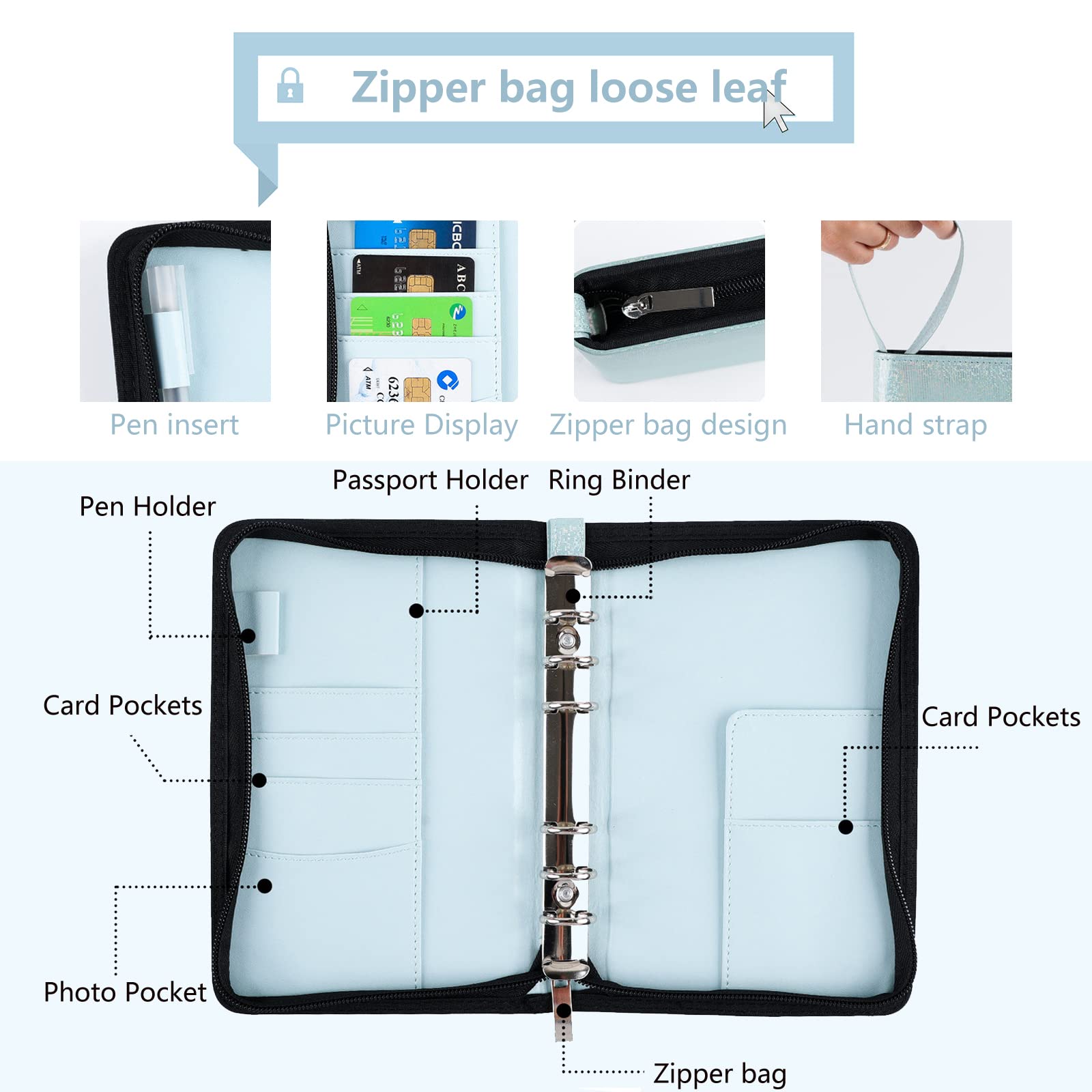 Planificateur Budget A6 En Cuir – Système Enveloppes Complet Avec Calculatrice Et Accessoires Pour Épargner Facilement