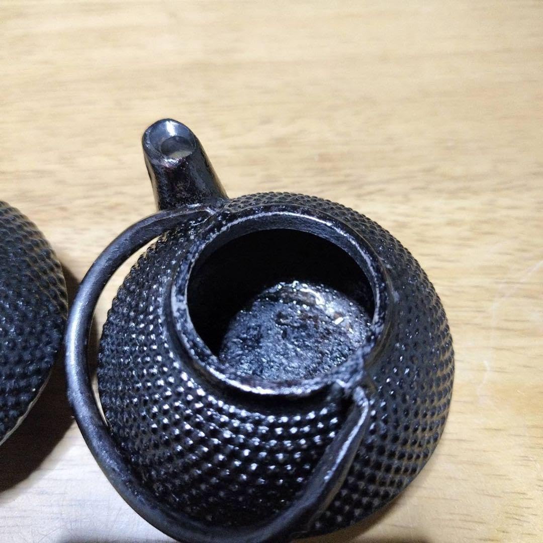 Amazon.co.jp: 南部鉄器 鉄瓶 岩鋳 鉄器 ミニチュア 鉄瓶 セット