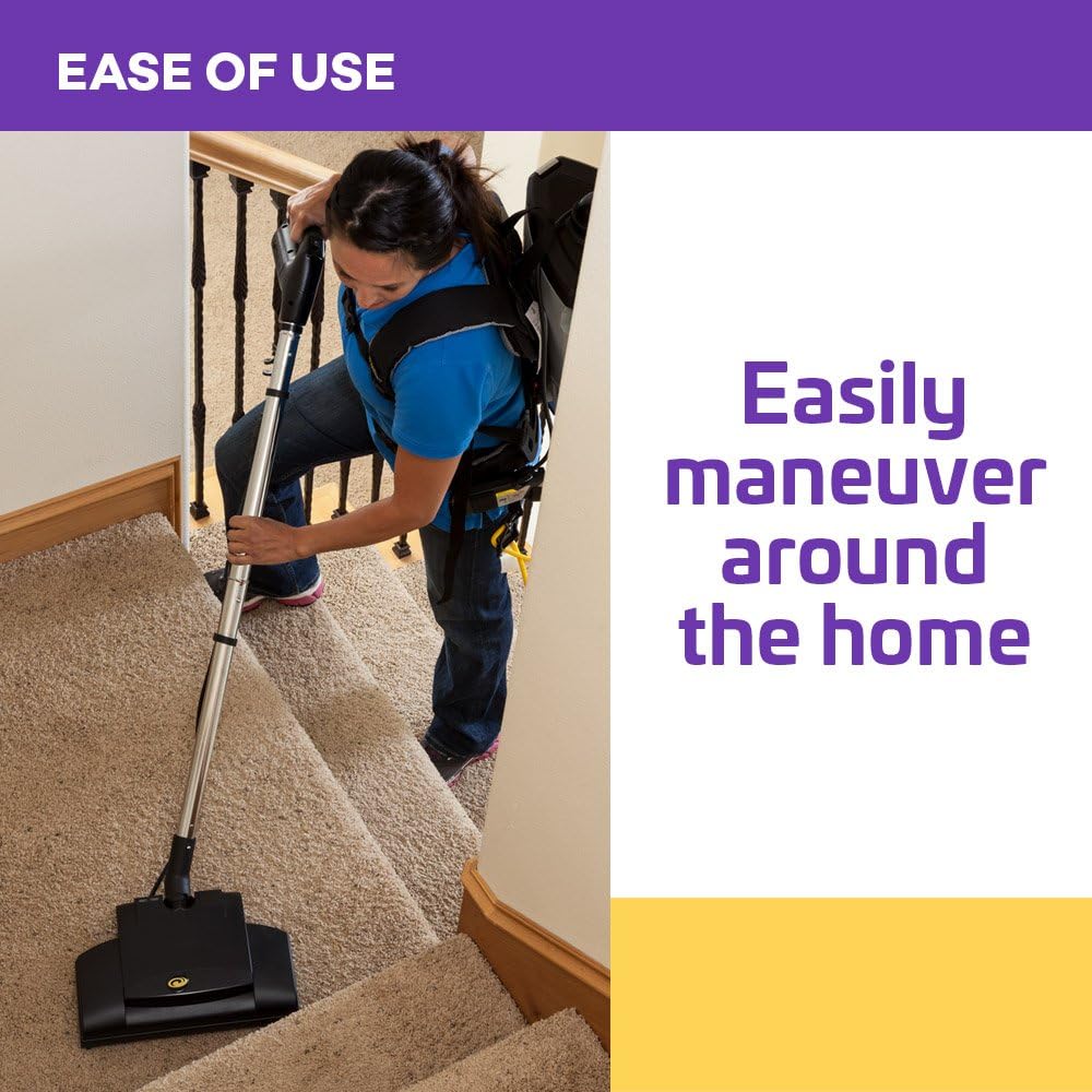 ProTeam ProVac FS6 Backpack Vacuum with HEPA Media Filtration, Commercial Power Nozzle Tool Kit and 22 Filter Bags, Gray : Industrial & Scientific