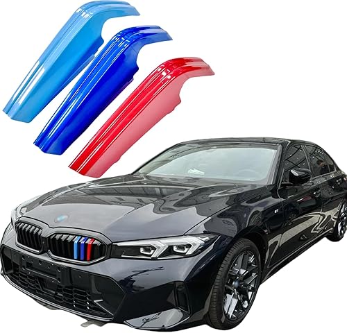 Miniatura 8 de Insertos de rejilla automotriz para BMW Serie 3 2013-2018 F30 F35 320i 325i 330i 335i 8 vigas (no 11 vigas o 4 series), accesorios para parrilla