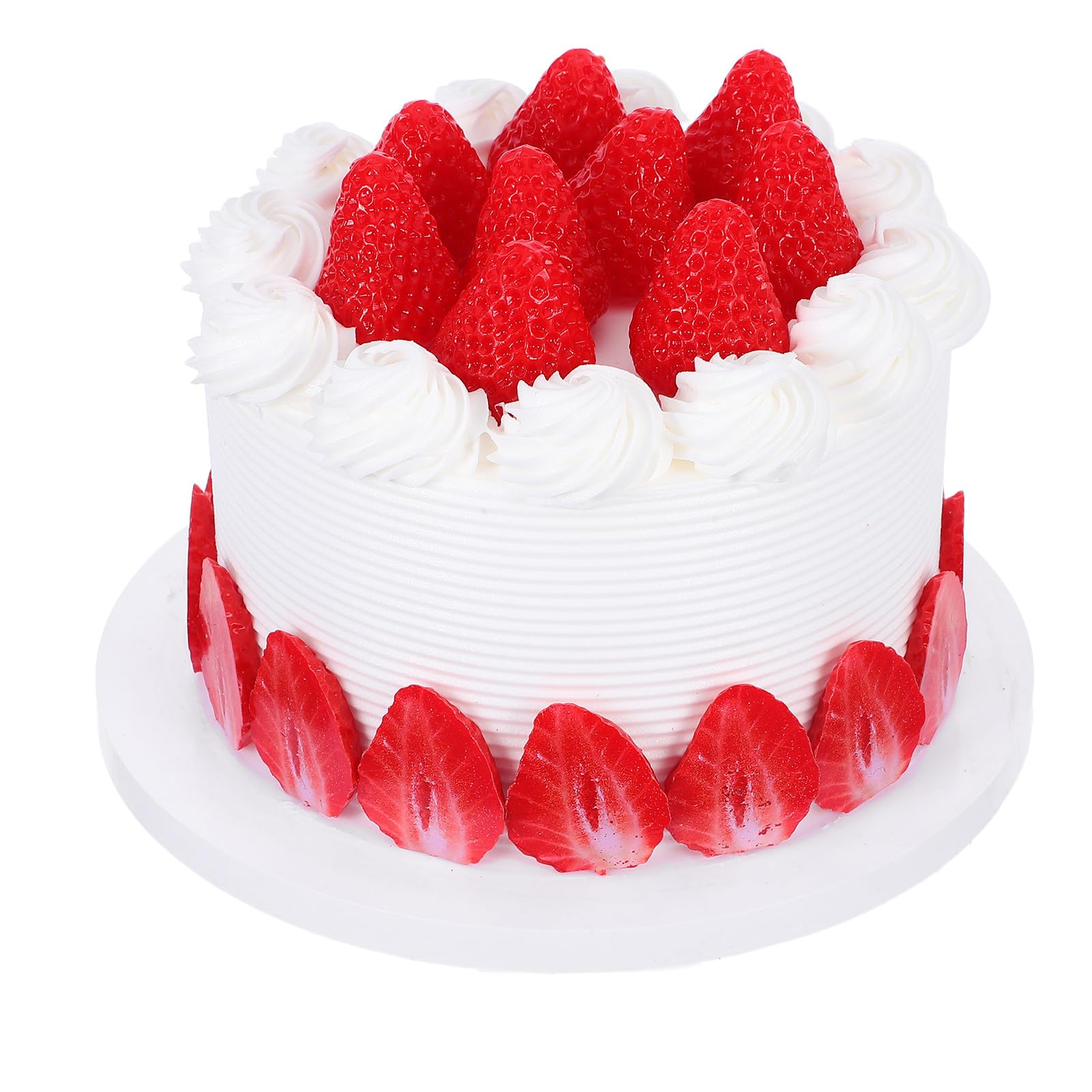 Torta Artificiale Realistica da 6 Pollici per Decorazione Vetrine e Set Cinematografici Torta Finta Decorata per Esposizione Eventi e Feste di Compleanno Oggetto di Scena Cibo