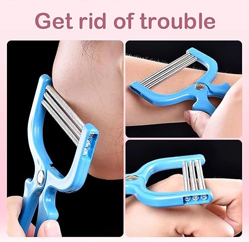 Miniatura 2 de Depiladora de vello facial seguro de mano primavera rodillo mujeres depilación facial depiladora cuidado facial masajeador belleza depiladora