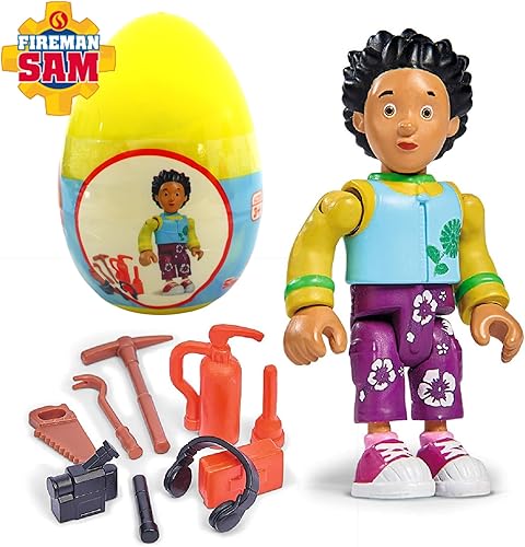 Miniatura 5 de Figura de juego articulada Sam Fireman Sam - Personajes de cápsula - Los 6 personajes - Capitán de fuego Steele, Dylis Price, Arnold McKinley, Moose