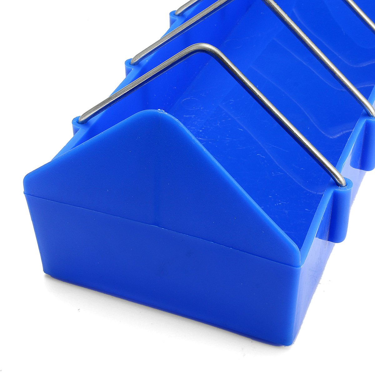1 bebedero de plástico extraíble con asa para palomas y pájaros, suministros de 29 cm x 17 cm y de comedero de jaula de pájaros de 16 pulgadas
