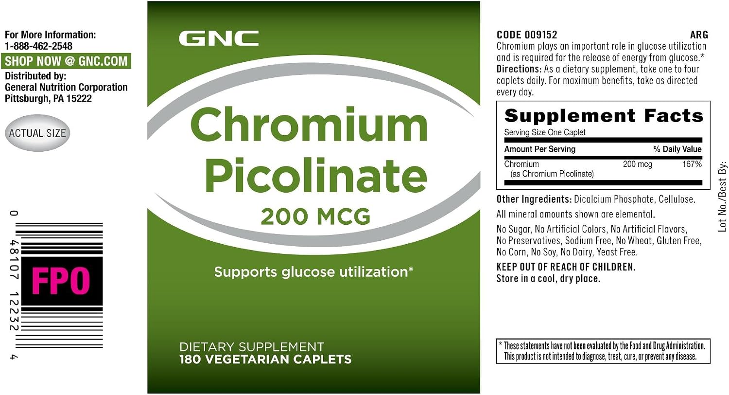 GNC Chromium Picolinate 200 MCG
