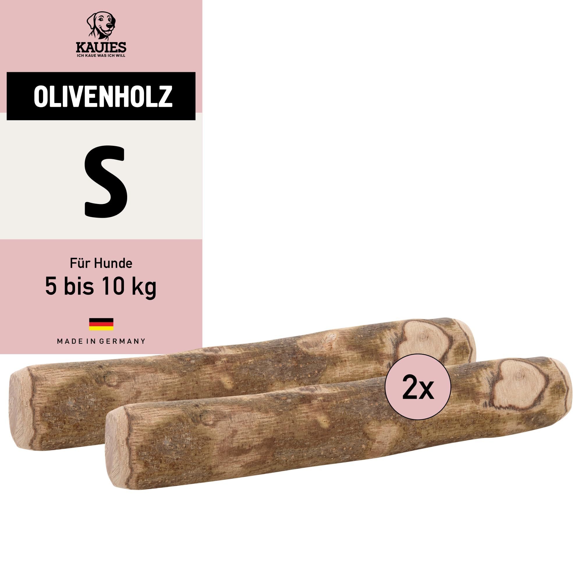 Kauies Hirschgeweih für Hunde ganz - Monoprotein, 100% natürlich, zuckerfrei und kalorienarm - Made in Germany, nachhaltig und tierversuchsfrei - Größe XS