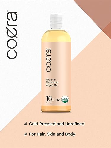 Miniatura 3 de Aceite de argán marroquí orgánico  16 onzas  Prensado en frío virgen sin refinar  Para cabello piel y cuerpo  Libre de parabenos SLS y fragancias