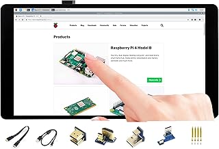 5.5inch Capacitive Touch AMOLED Display, 1080x1920 Pixel LCD Screen with Toughened Glass Cover, Support Raspberry Pi Raspberry Pi 4B/3B+/3B/2B/Zero/Zero W/Jetson Nano/Windows 11 /10 /8.1 /8 /7