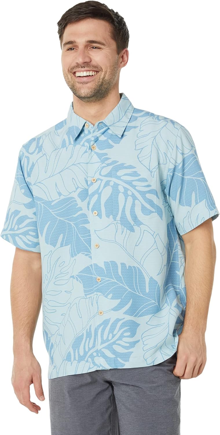 Quiksilver Men's Under Canopy Button Up Floral Collared Shirt