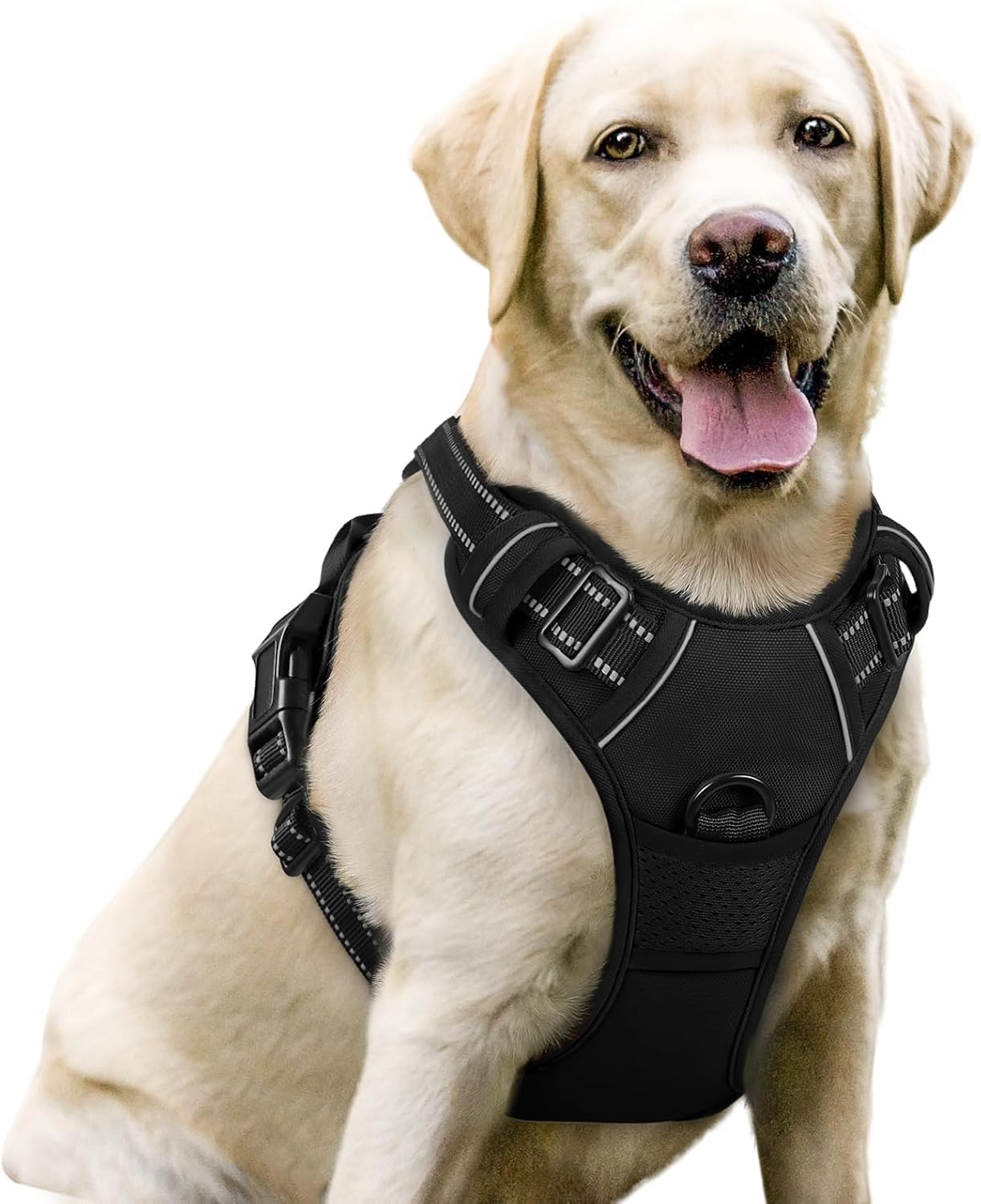 Fellster - Imbracatura anti-tiro con design step-in, traspirante e imbottita, comoda imbracatura per cani di qualsiasi taglia (L)