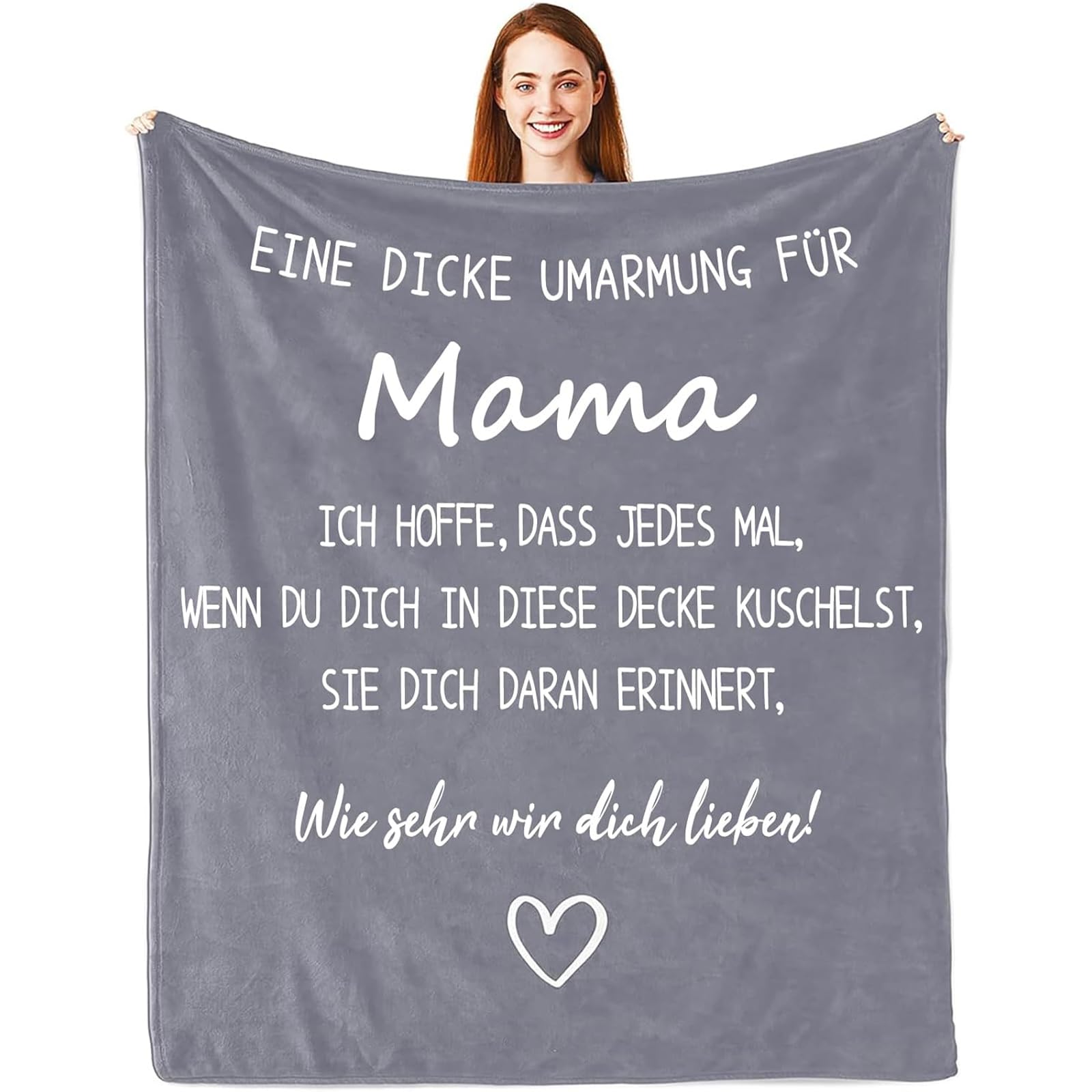 Regalos para el Día de la Madre, regalo de cumpleaños para mamá - Manta de abrazo, regalo de madre de hija hijo, el mejor regalo para la madre