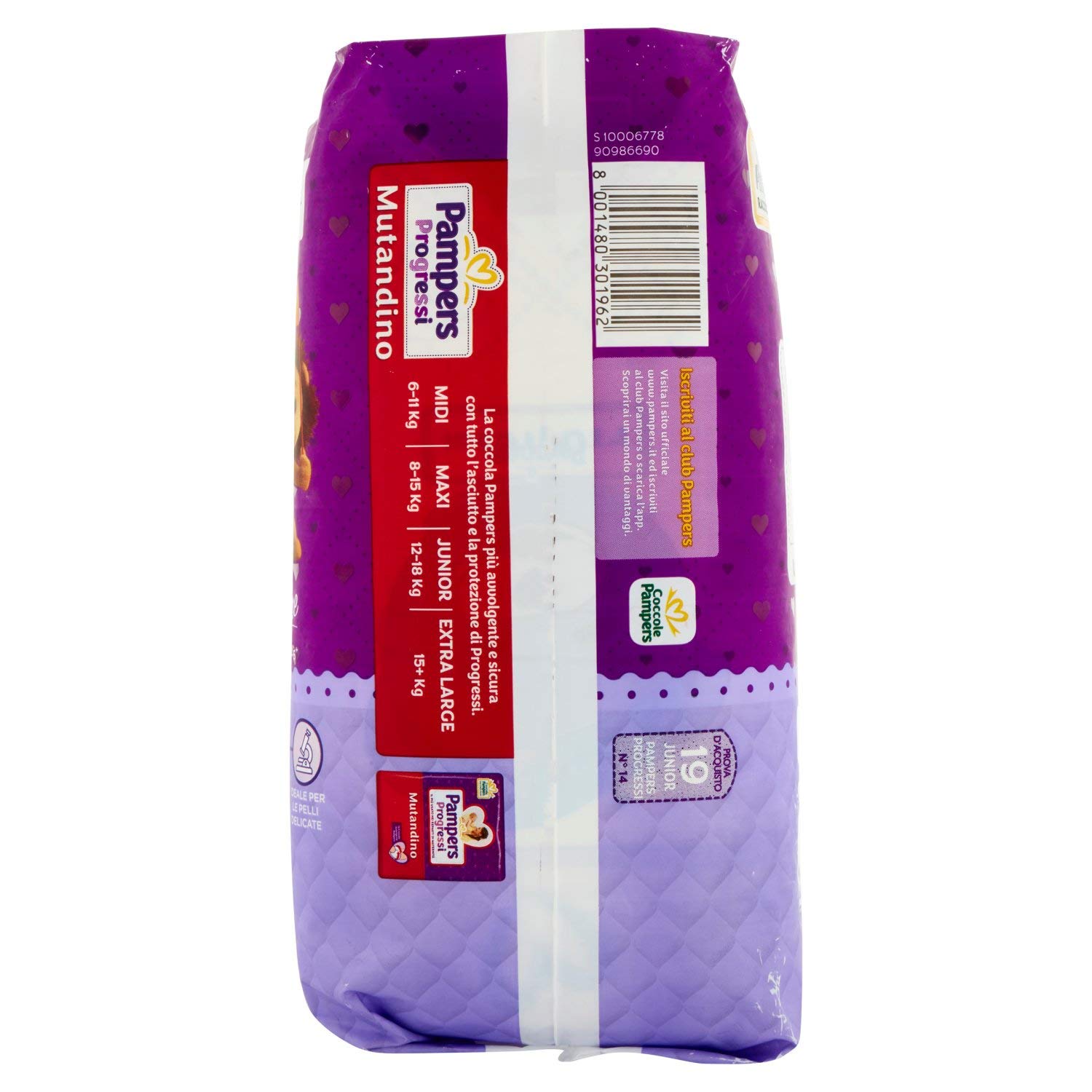 Pannolini Pampers Progressi Maxi 11-25 Kg Misura 5 (19pz)