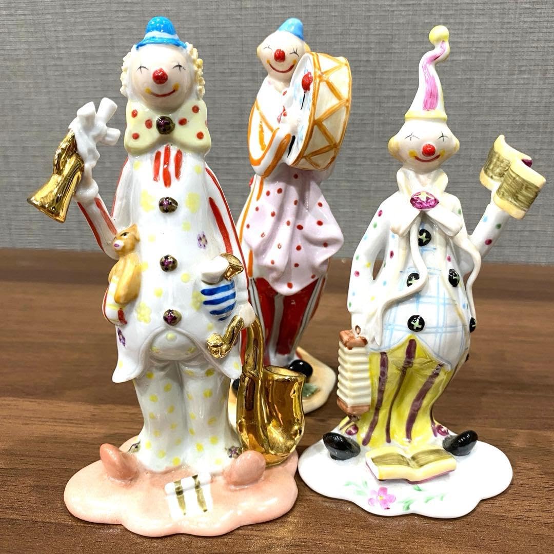 【 Arden】ロイヤルアーデン　ピエロ人形3体 陶器 Amazon.co.jp: Royal Arden ロイヤルアーデン ピエロ人形3体 陶器