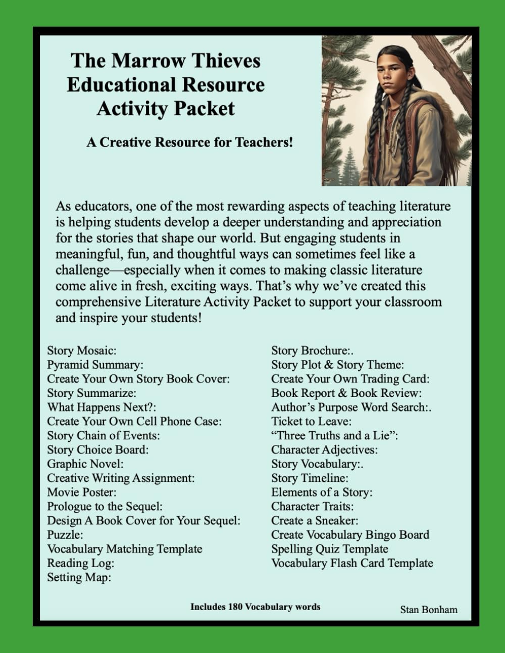 The Marrow Thieves Educational Resource Activity Packet
