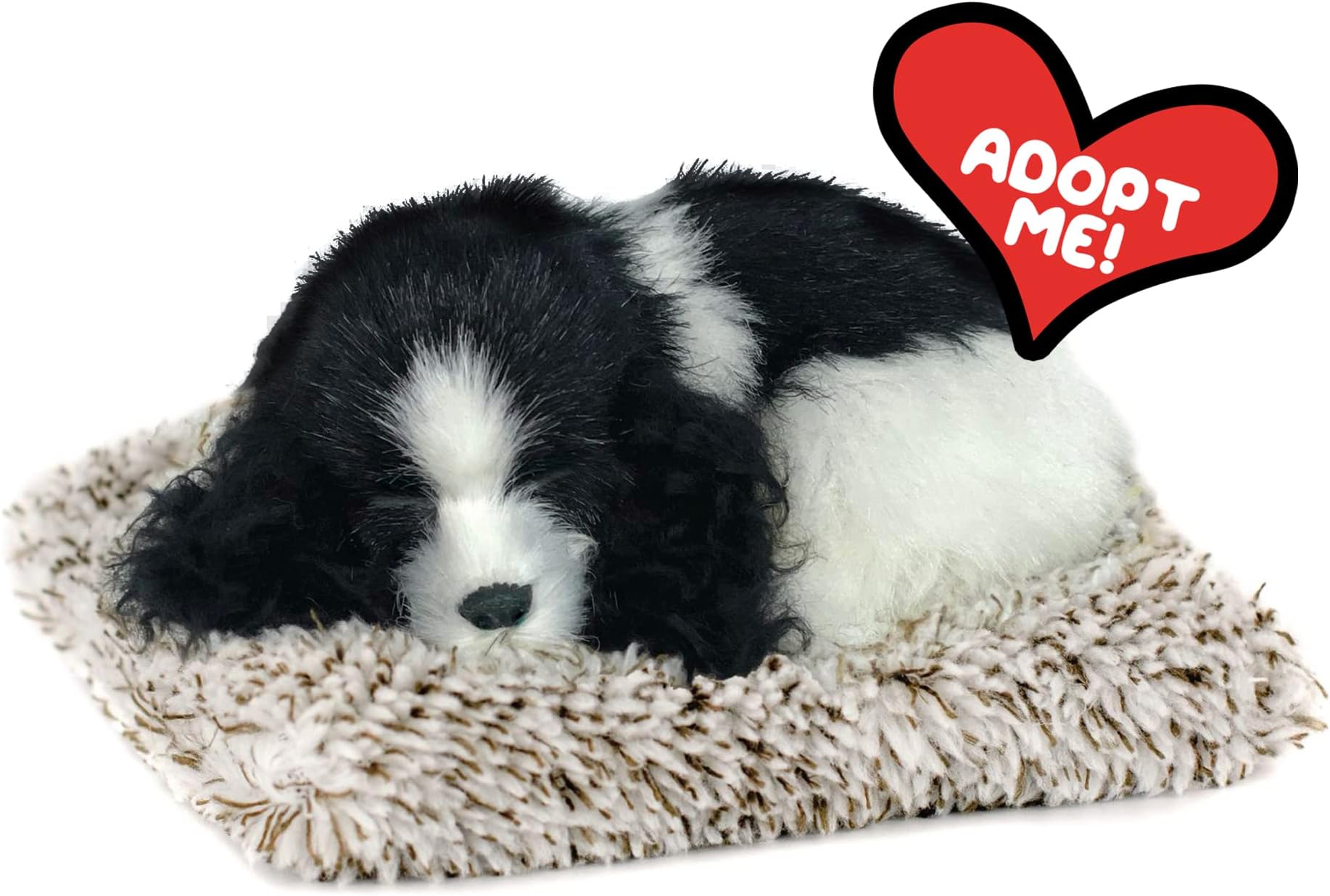 Mini Baby Cocker Spaniel, Stuffed Animals for Girls and Boys, Dog Toys for Kids and Elderly, Battery-Operated Live Pet Toys, Companion Realistic Dog Calming Toys with Synthetic Fur