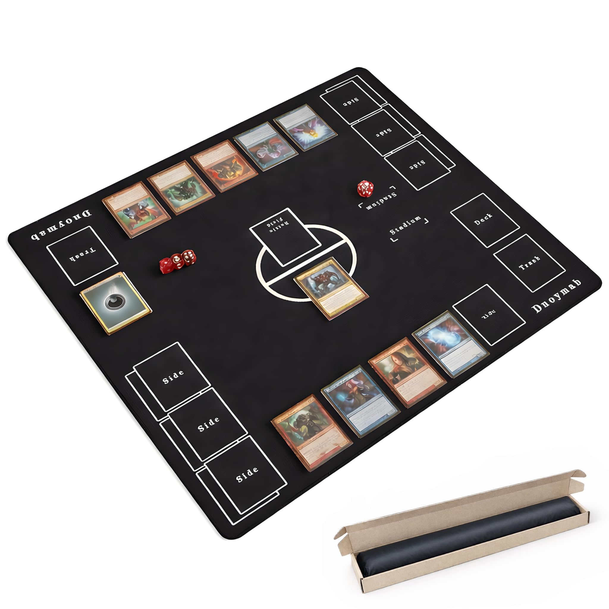 Amazon | Dnoymab フルサイズ プレイマット 60×60cm 折り目なし TCG