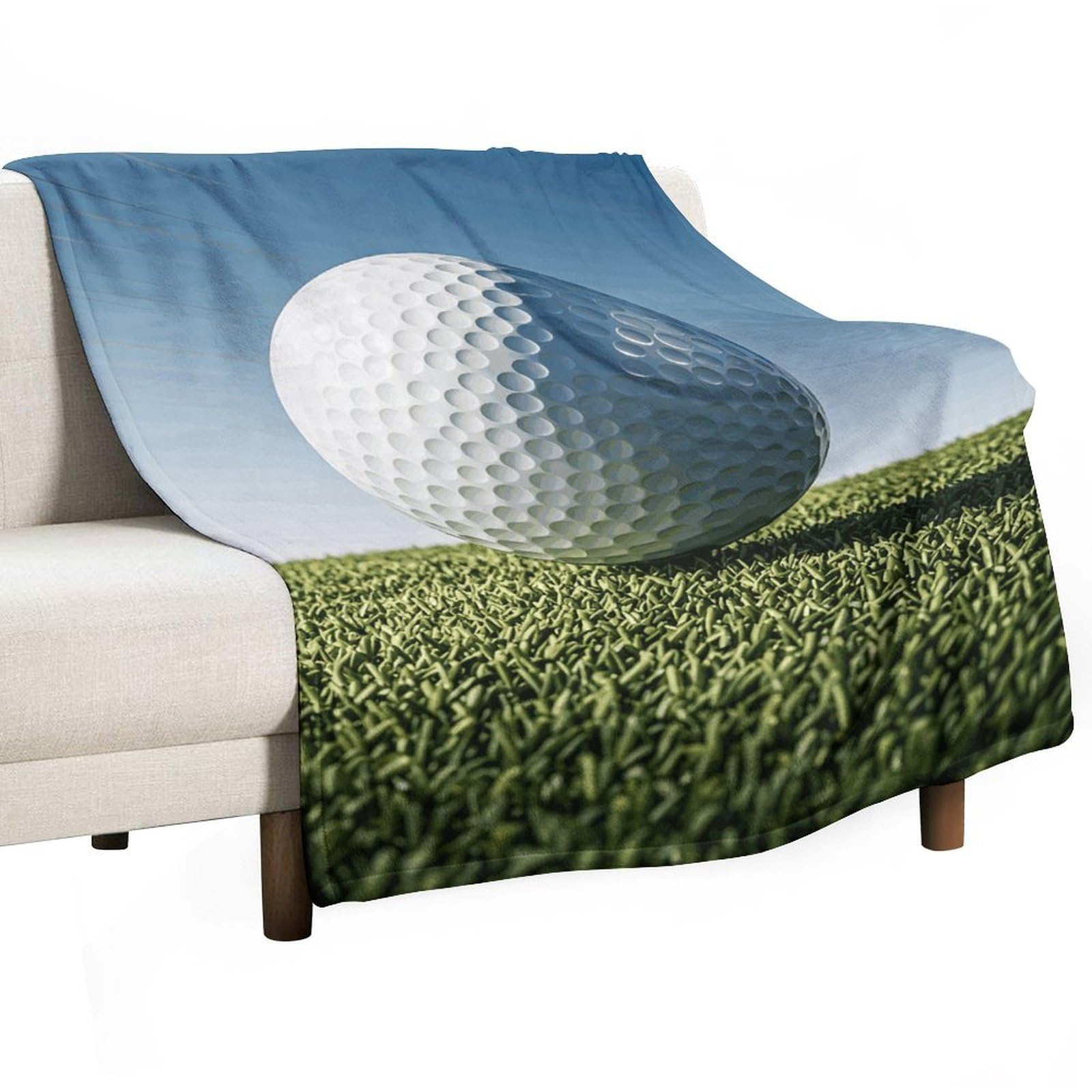 Couverture de golf douillette en flanelle contre le froid