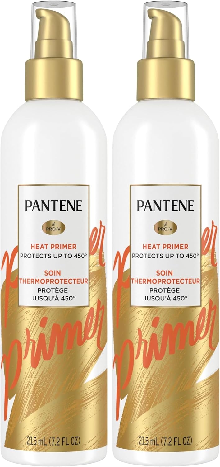 Pantene Pro-V Heat Primer Thermal Heat Protectant Spray, 215 mL (Pack of 2)
