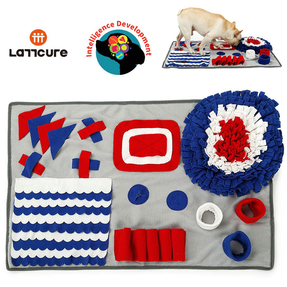 LATTCURE Snuffle Mat Dogs Feeding Pad Training Nosework Blanket Encourages Natural Foraging Skills Anti-Slip Dog Toys Interactive Puzzle Pet Activity for Stress Release Machine Washable