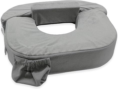 Twins Nursing Pillow, Twin Thought For Babies, Twins Support Cushion, My Breast Friend, Childcare, Baby Shower Gift Twin Evening Gray