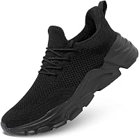 MevlzzShoes Men's Slip-On Non-Slip Walking Shoes - Breathable Lightweight Mesh Sneakers for Gym, Running, Travel (4.3 Stars)