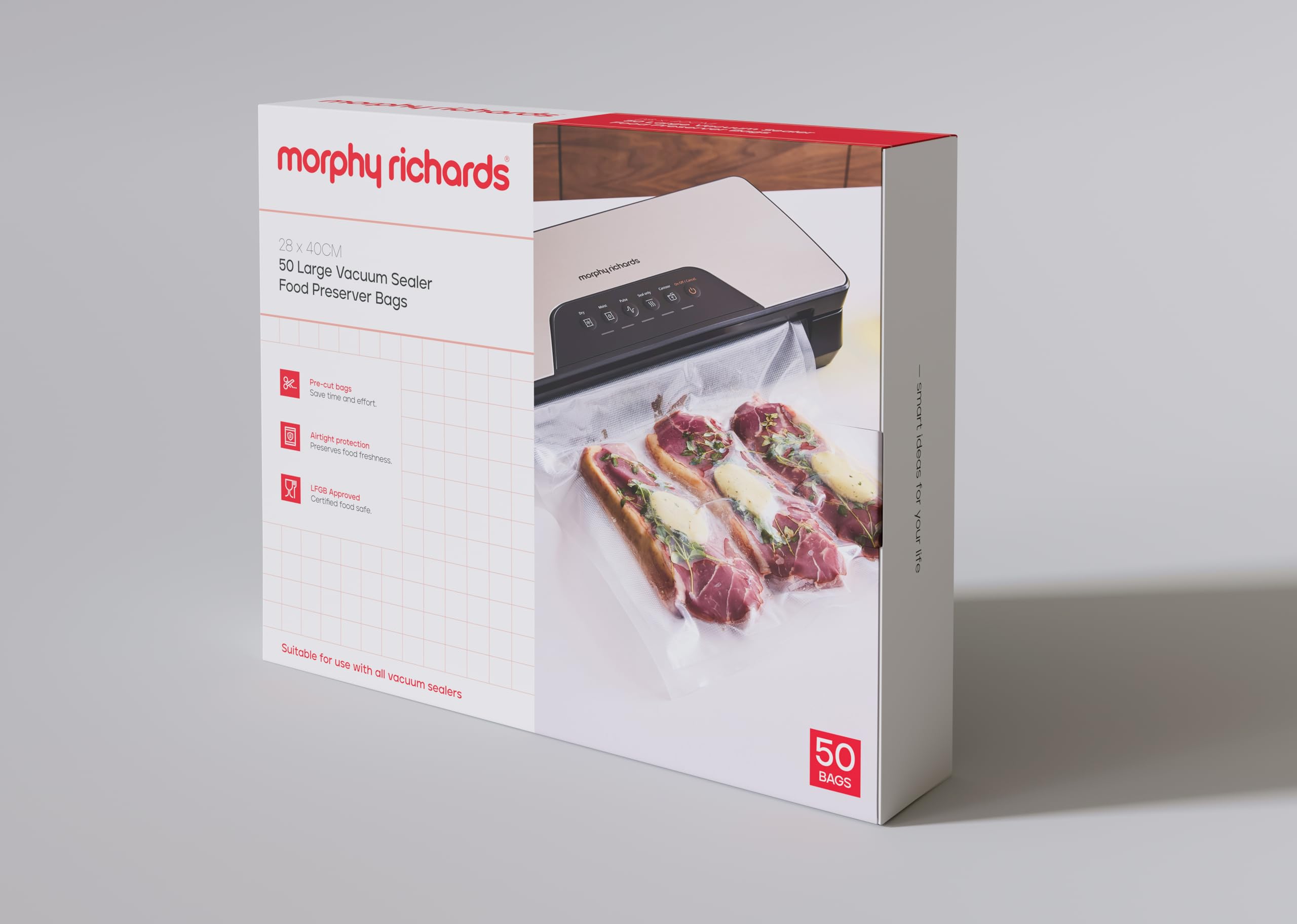 Morphy Richards 432040 Vacuum Sealer Bags - Large - 28 x 40cm