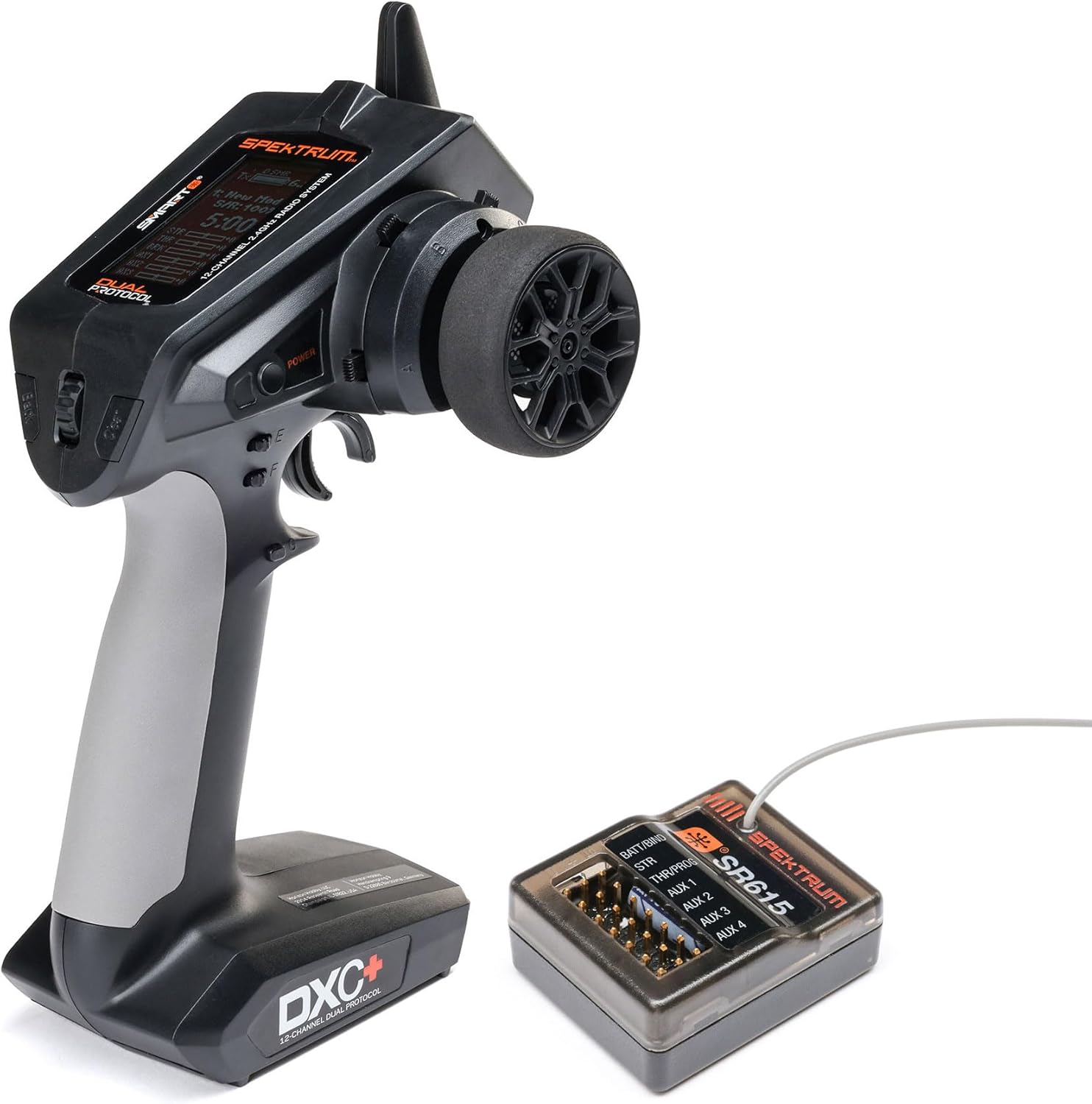 Spektrum DXC+ 12-Channel DSMR+ Transmitter with SR615 Receiver, SPM6130