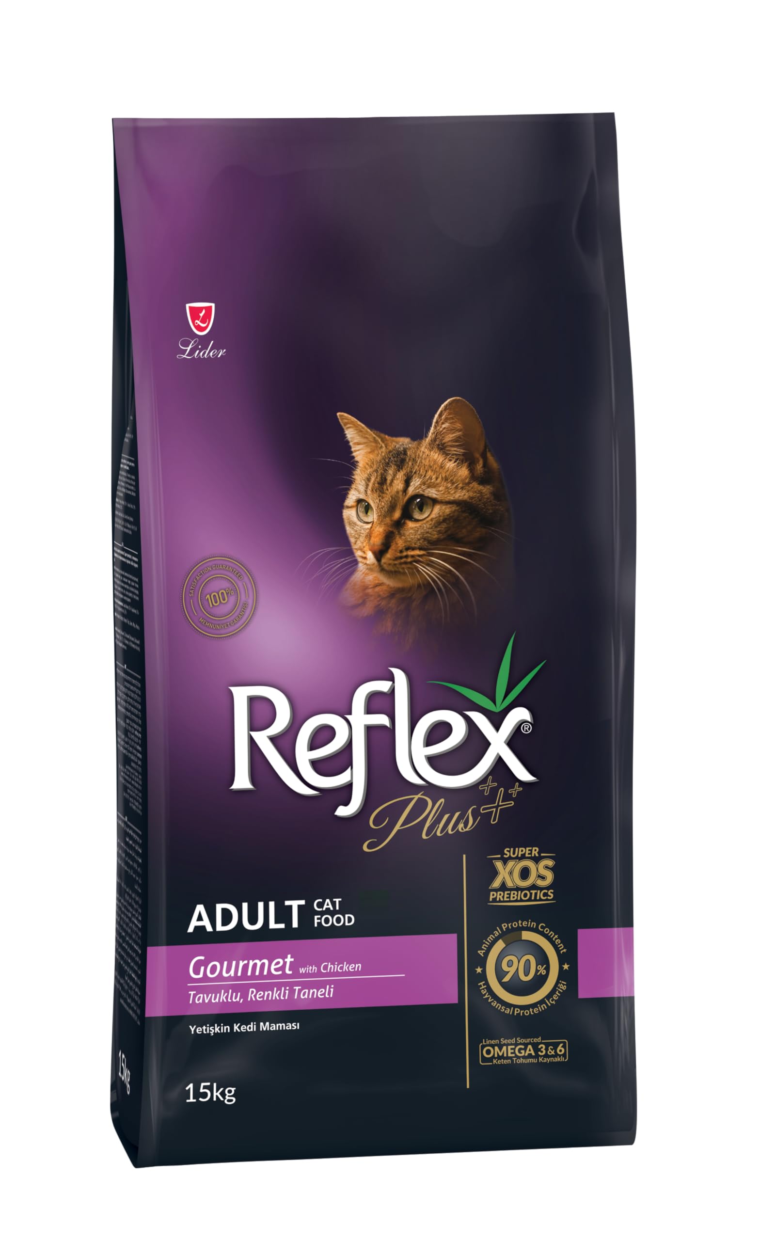 Reflex Plus Adult Cat 33/14 Chıcken Multı Color 15 Kg