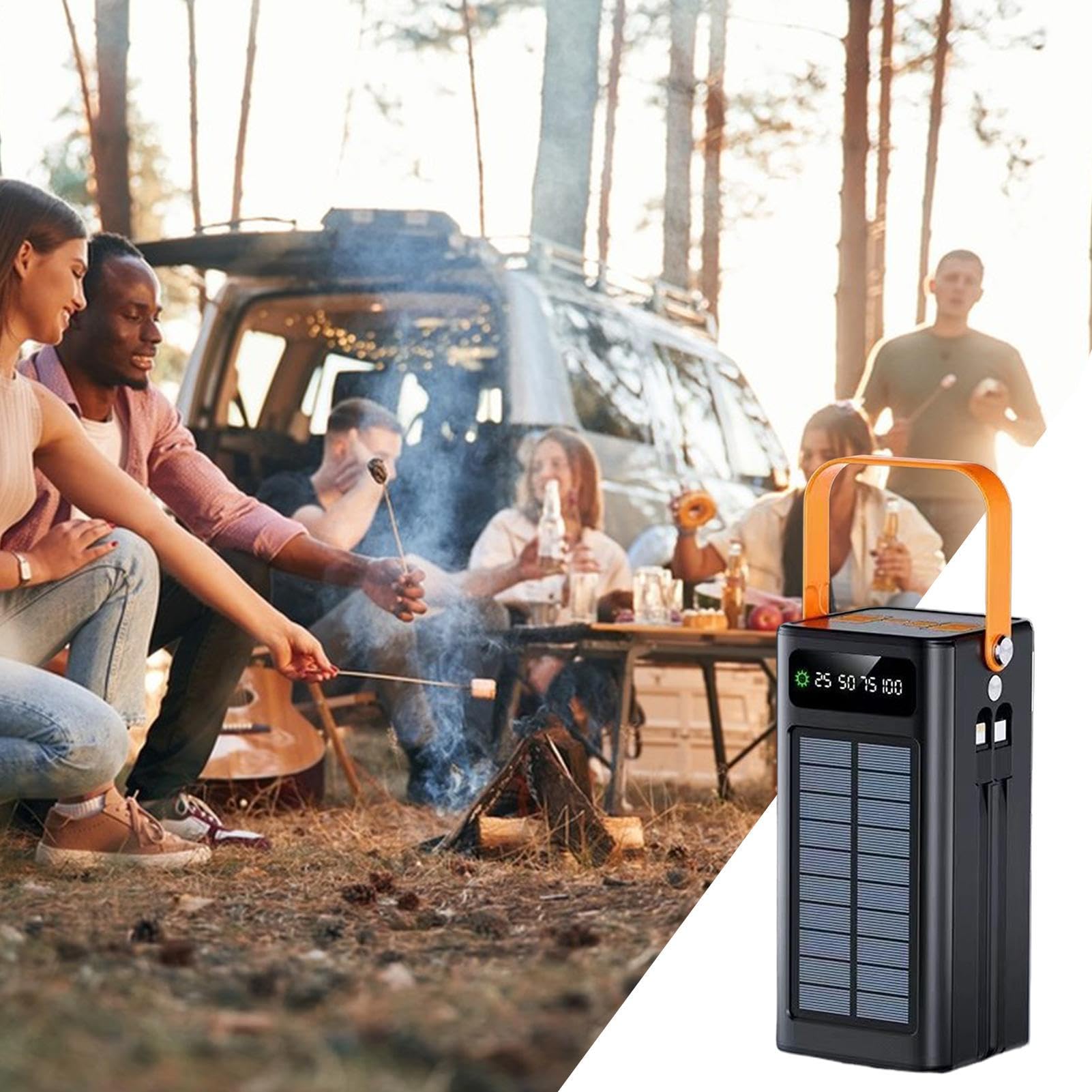 Batterie d'alimentation Solaire Portable 50000 MAh - Chargeur Portable