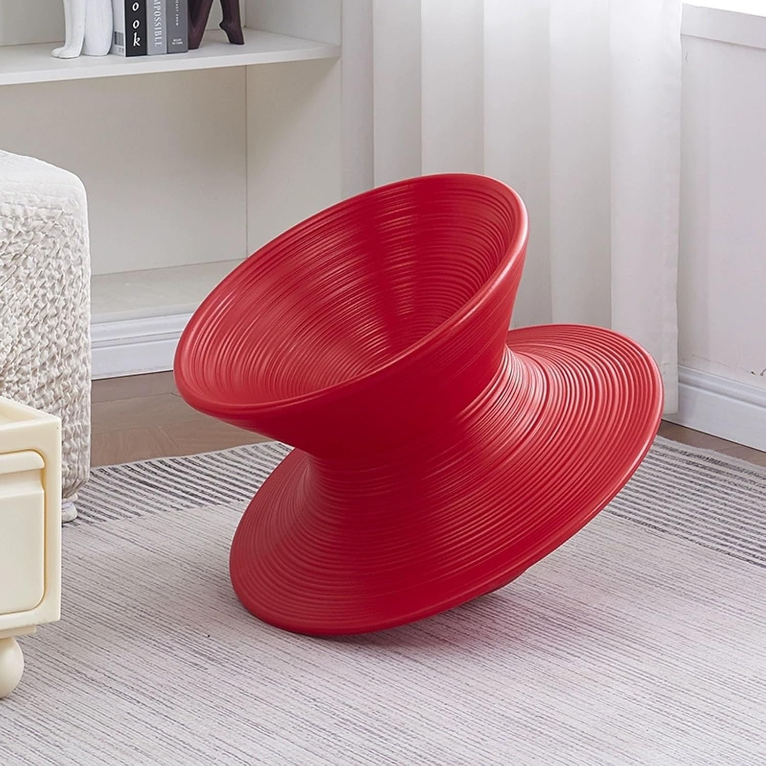 360° Swivel Gyro Chair One-Piece Molded Gyro Swivel Chair Recliner,Sensory Spinning Seat, Ergonomic Lounge Seat for Kids,Indoor Outdoor Sensory Equipment