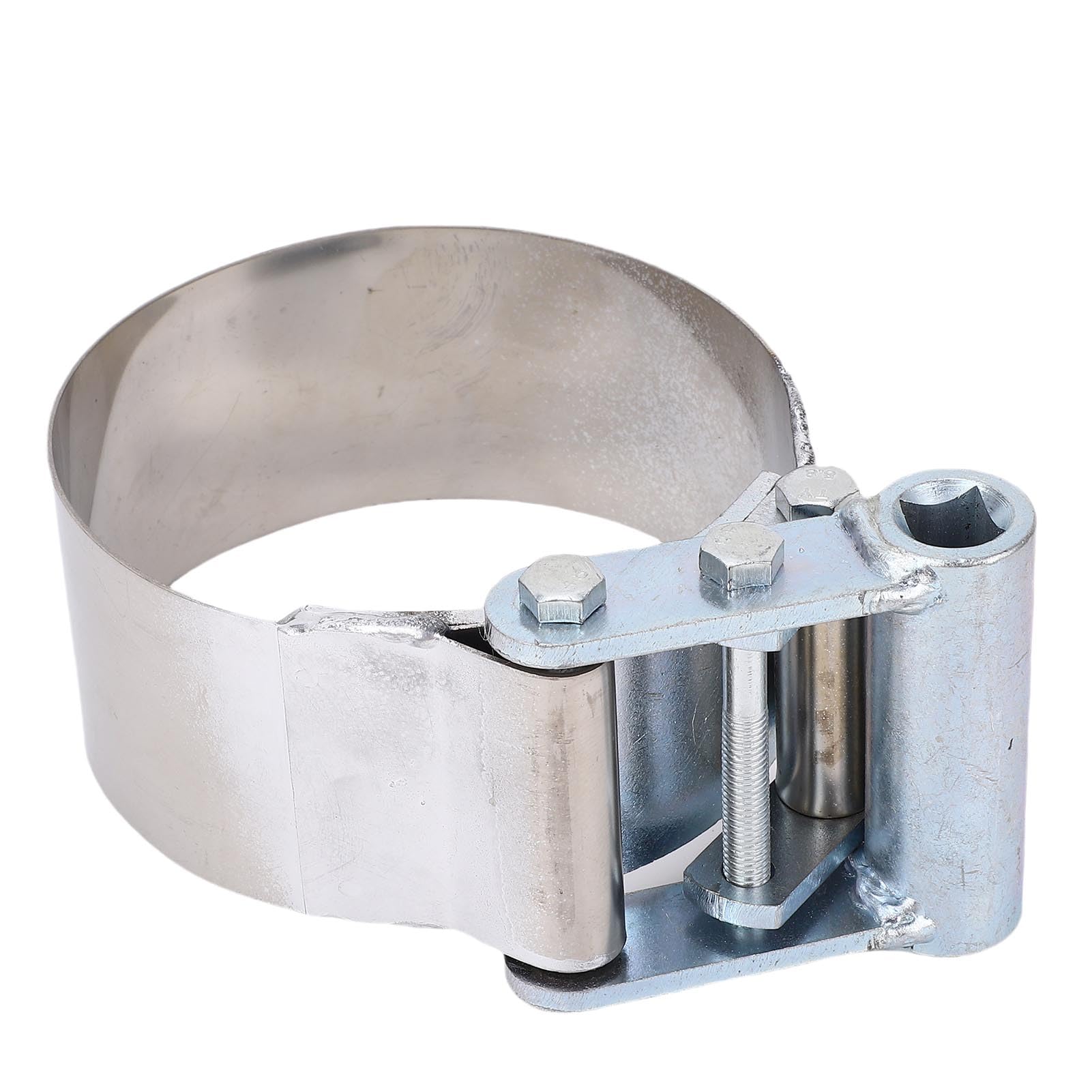 Eujgoov Clé à Filtre à Robuste de 3-3/4 à 4-1/2 Pouces, Outil de Retrait de Filtre à de Camion Réglable en Acier Inoxydable avec Entraînement de 1/2 Pouces pour Filtres à de Moteur